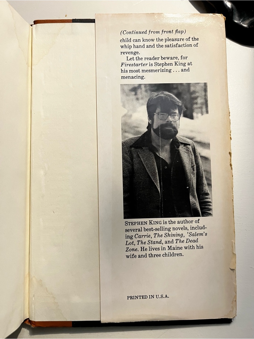 Stephen King Firestarter Hardcover Book - Picture 4 of 9